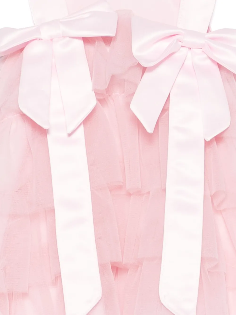 Shop Alapage Bow-detail Dress In Pink