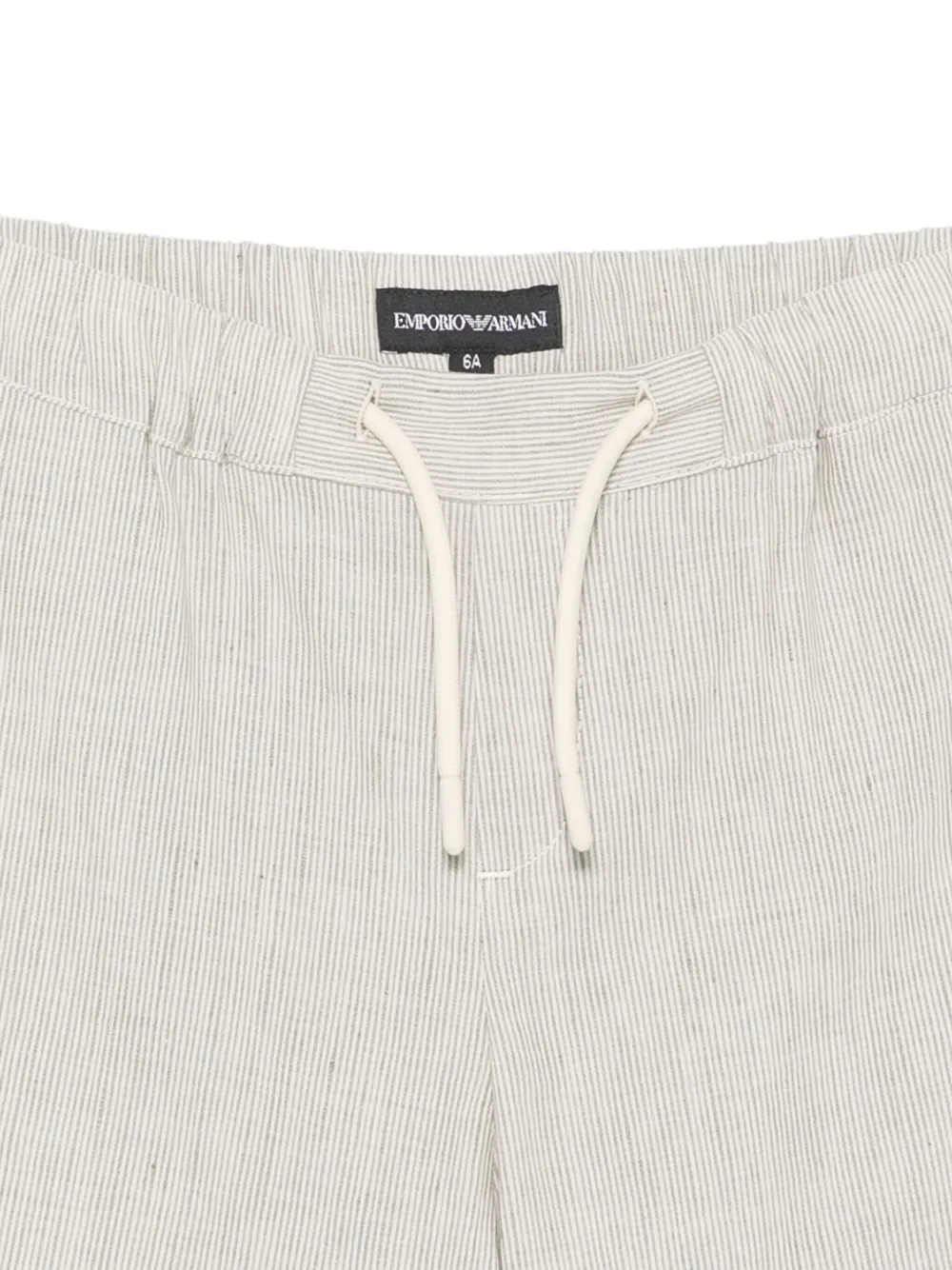 Emporio Armani Kids Shorts met geborduurd logo Beige