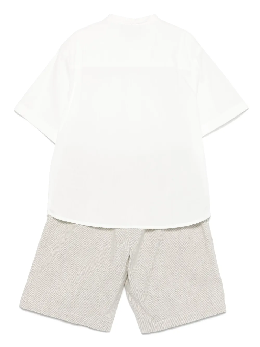 Emporio Armani Kids Shorts met geborduurd logo Beige