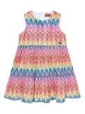 Missoni Kids chevron-knit dress - Pink