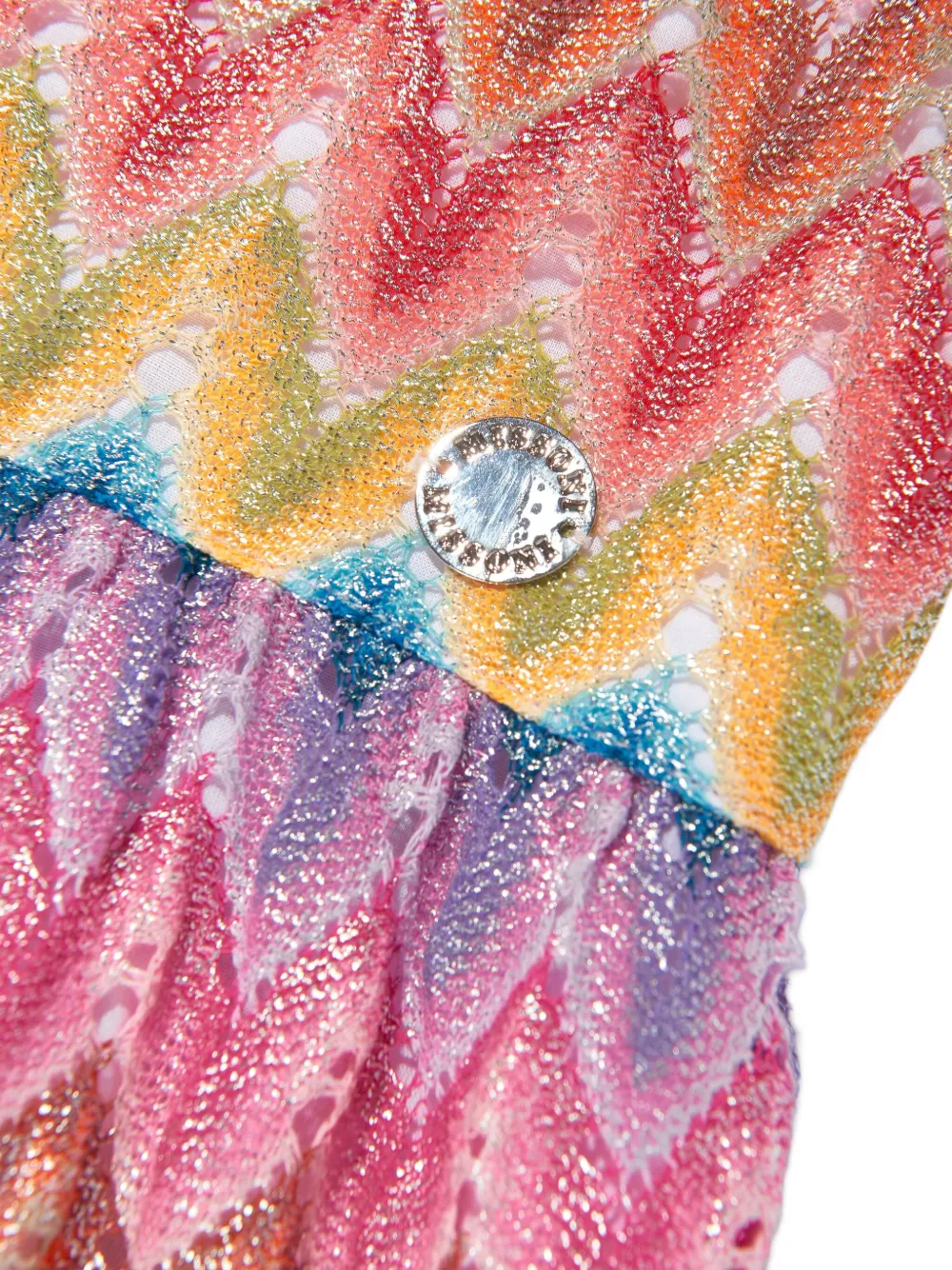 Missoni Kids Gebreide jurk Roze