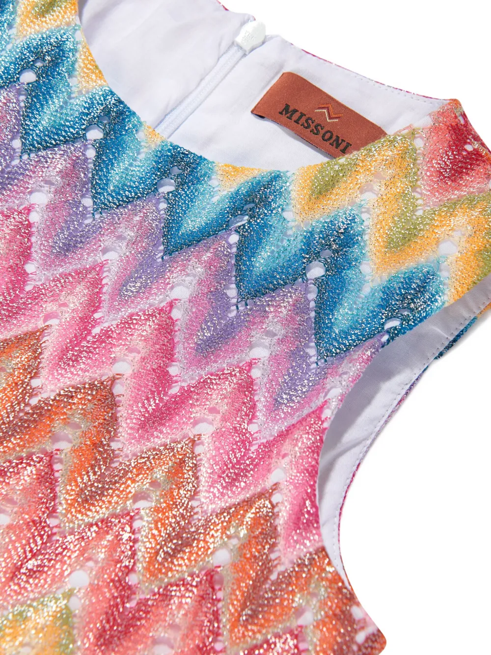Missoni Kids Gebreide jurk Roze