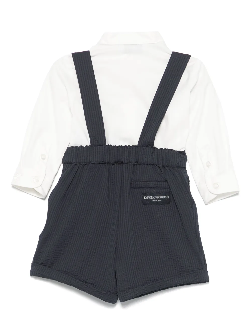 Emporio Armani Kids textured-finish shorts set | Short Sets | Image 2