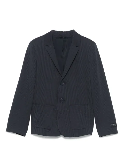 Emporio Armani Kids textured-finish blazer