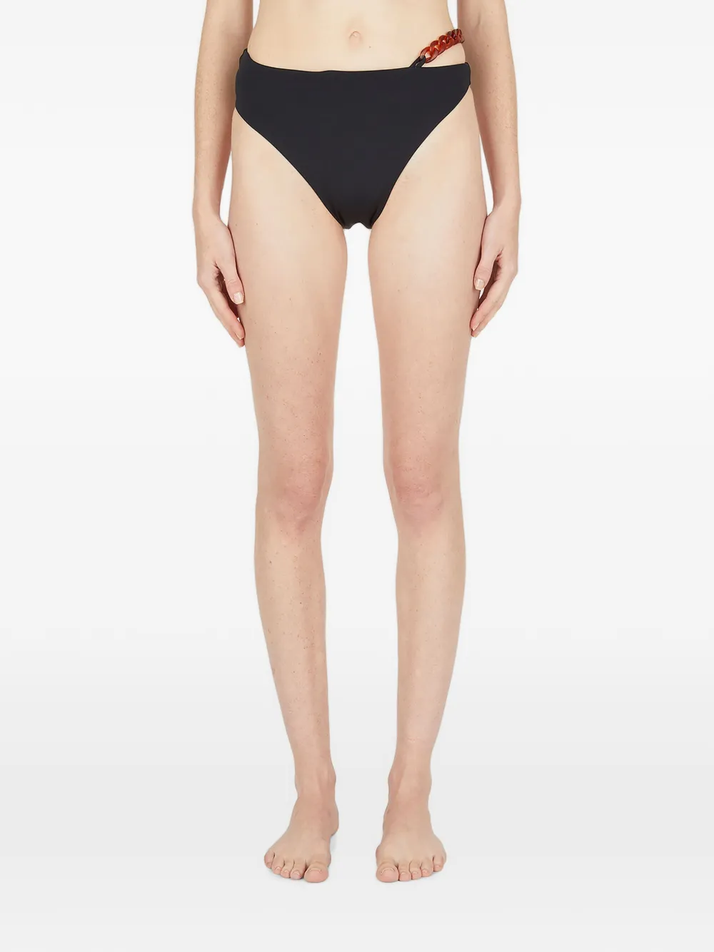 St. Agni Bikini con dettaglio a catena - Nero