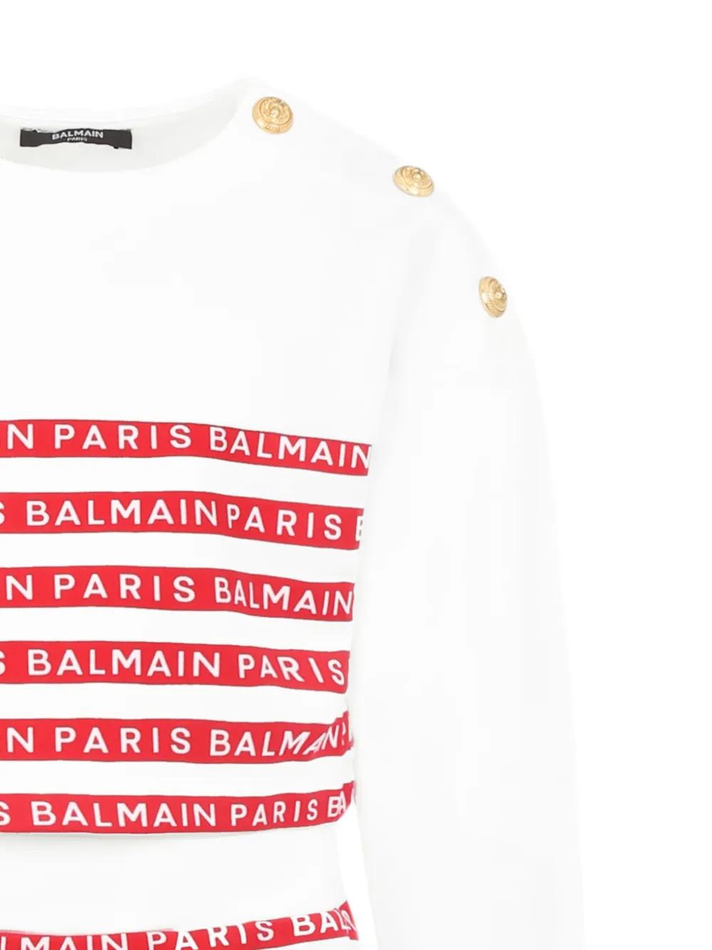 Balmain Kids Mini-rok met logoprint Wit