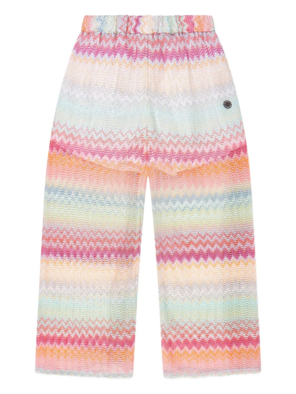 Missoni Kids Broek met zigzag-patroon Roze