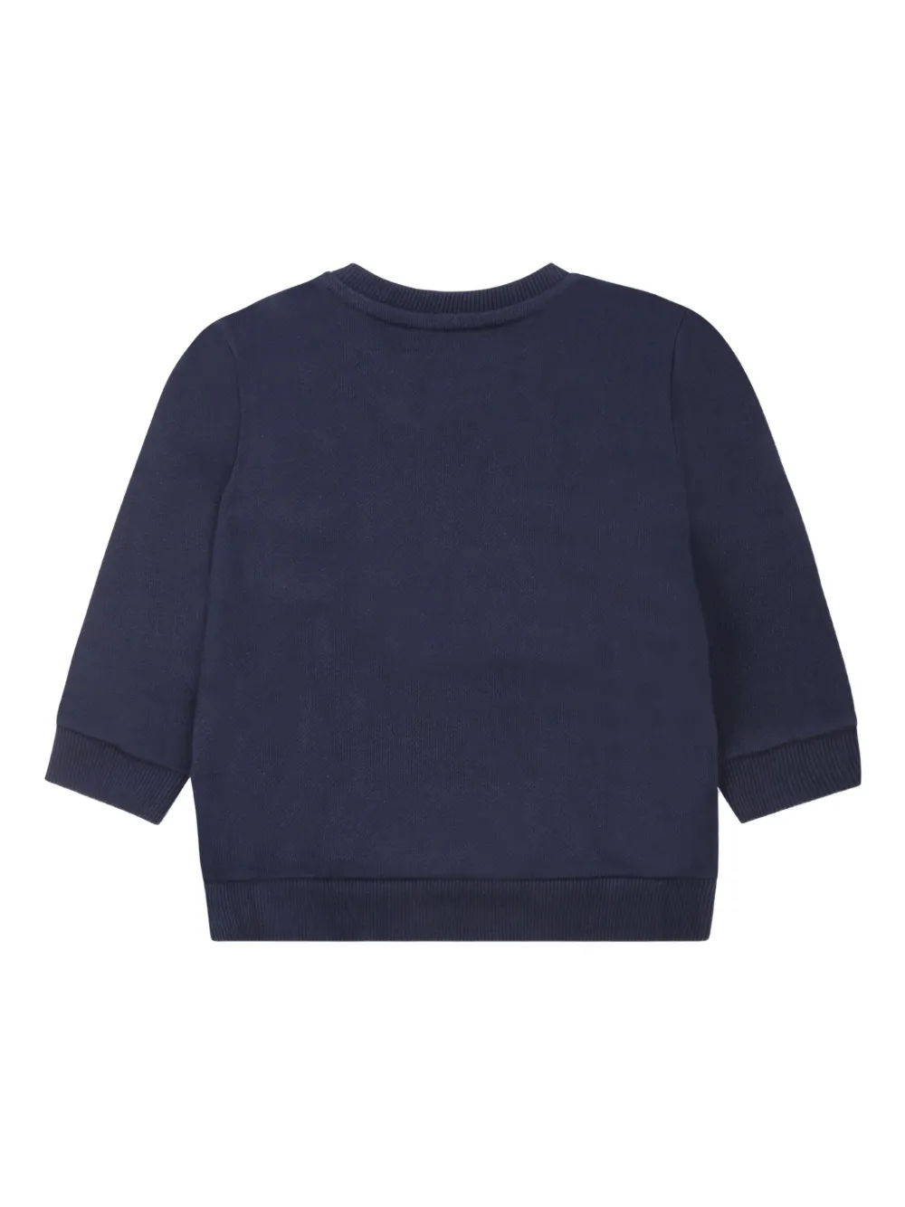 Balmain Kids Sweater met logoplakkaat Blauw