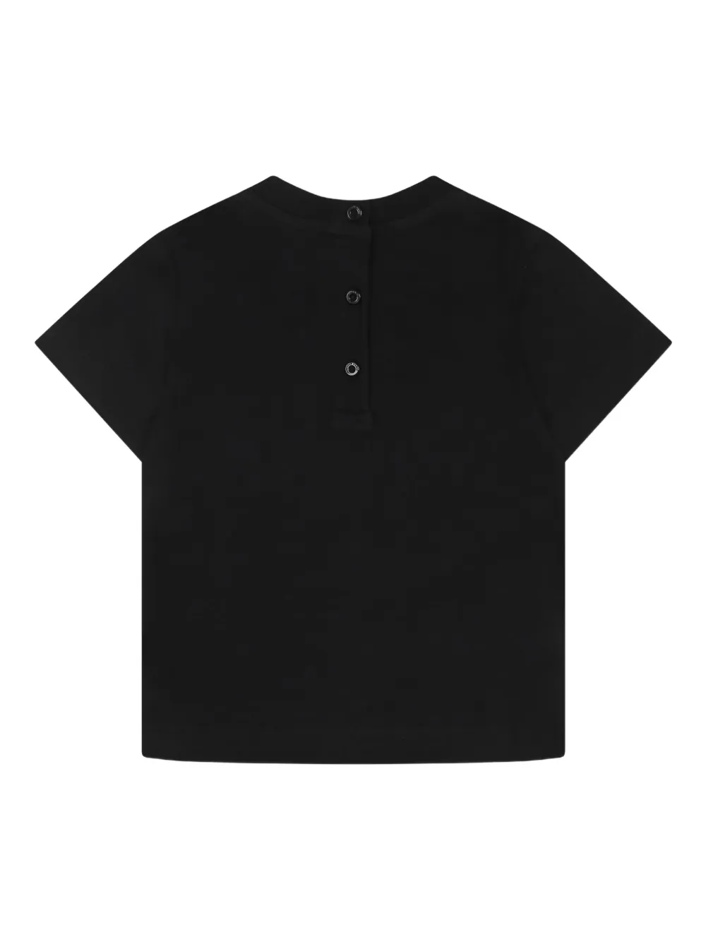 Balmain Kids T-shirt met logoplakkaat Zwart