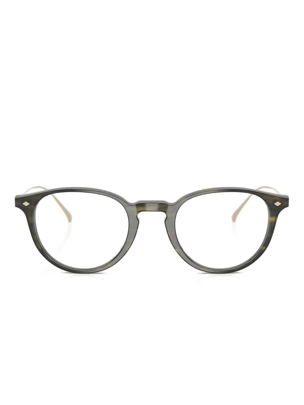 Giorgio Armani AR7270T Striped Green Groen