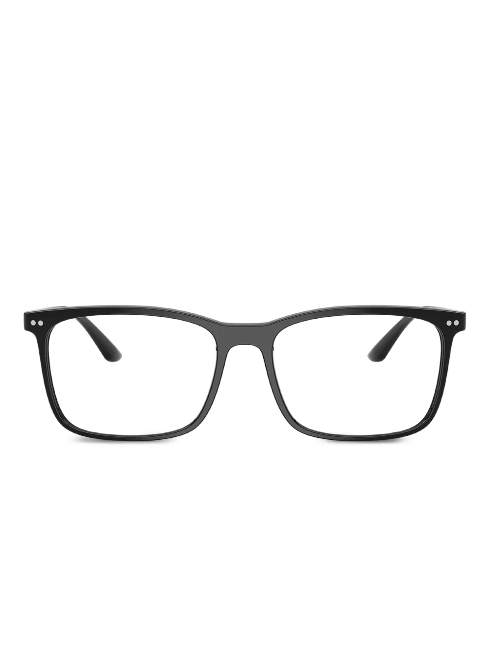 Giorgio Armani lentes con armazón rectangular | negro | Image 1