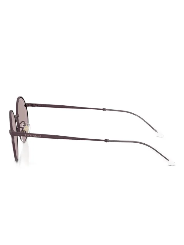 Giorgio Armani oval-frame Sunglasses | Purple | FARFETCH GE display picture 2