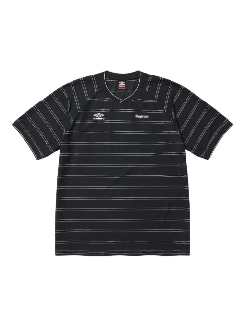 X Umbro® maillot de football rayé 'SS 25 - Black' - Supreme - Modalova