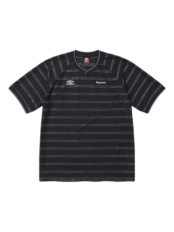 Supreme x Umbro® ストライプ SS 25 - Black トップ | ブラック