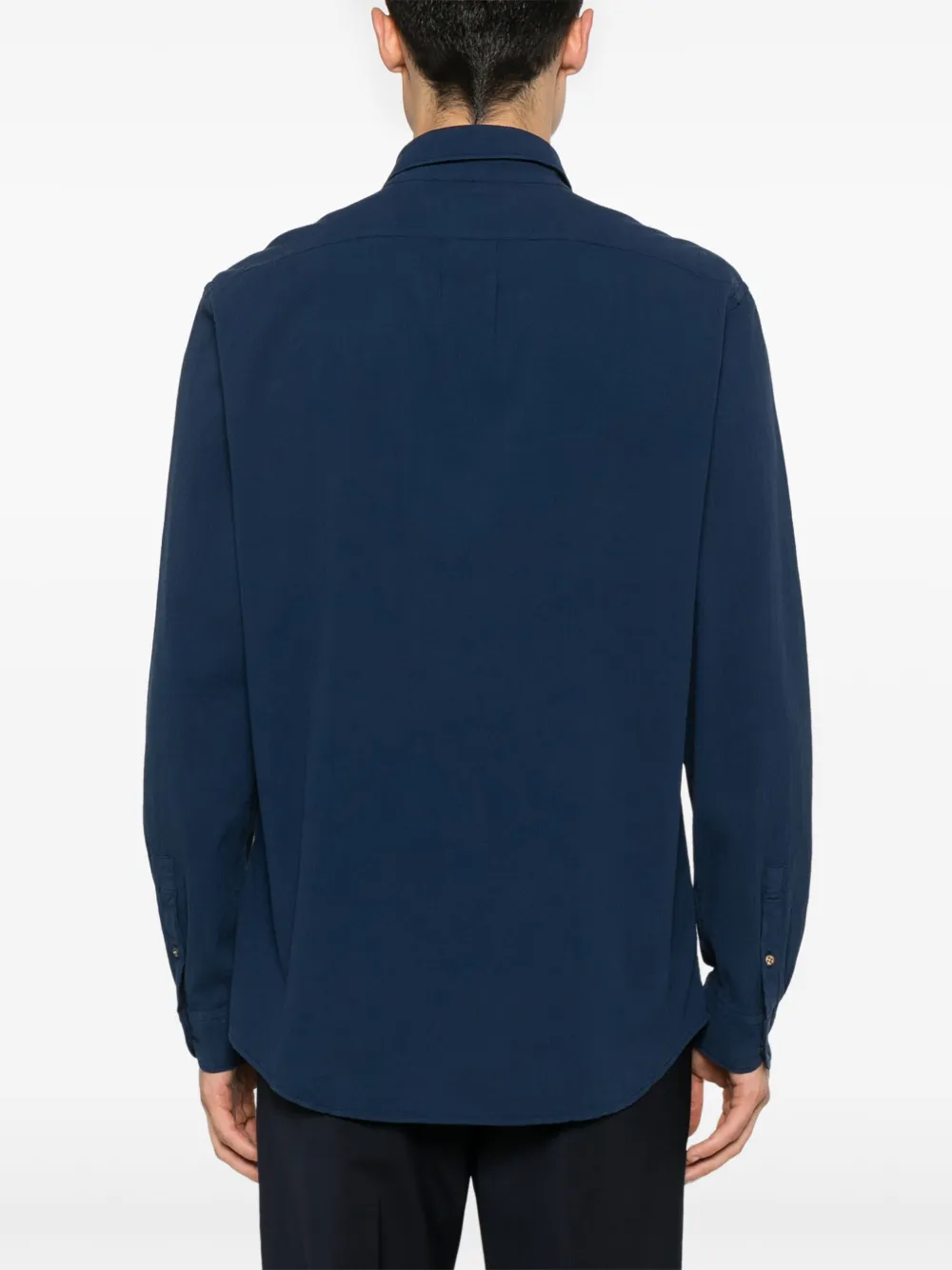PS Paul Smith Seersucker overhemd Blauw