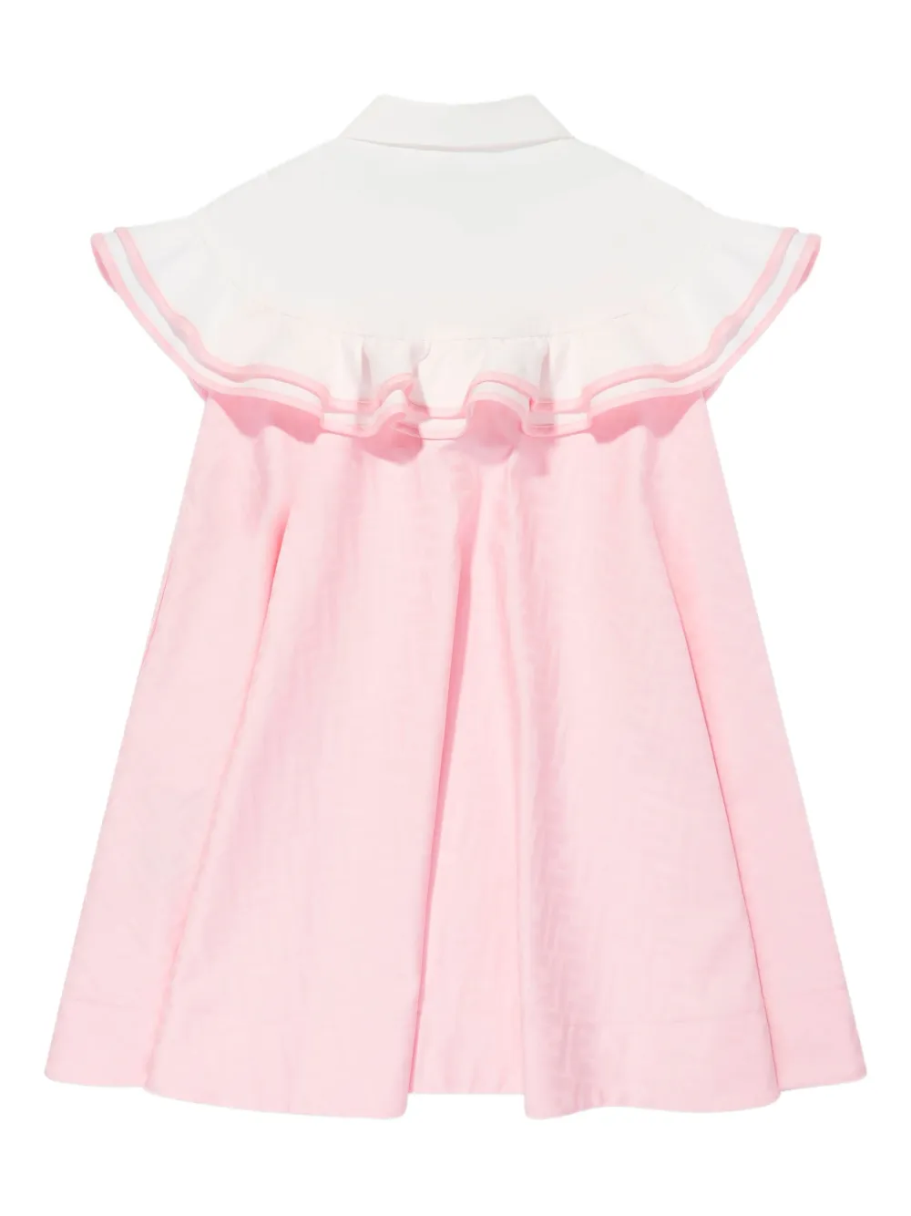 Fendi Kids Jurk met geborduurd logo Roze
