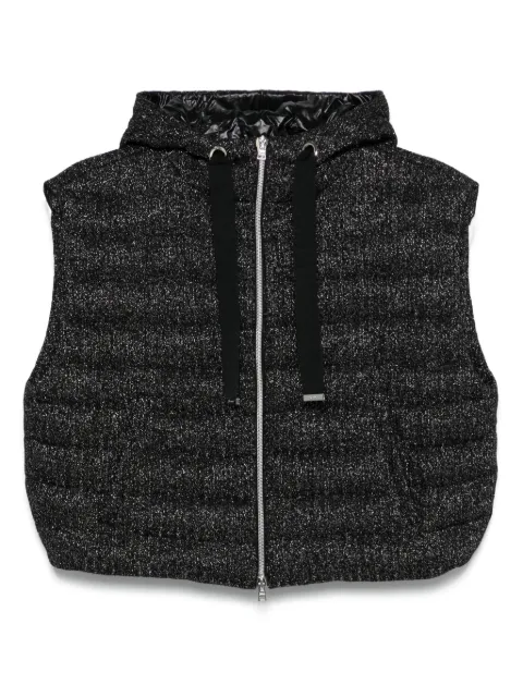 Herno lurex-detailed gilet