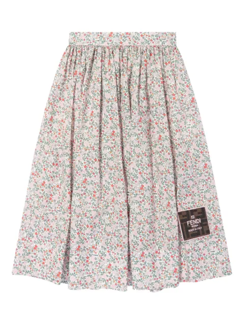 Fendi Kids floral-print skirt