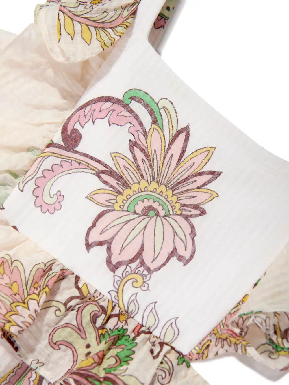 ETRO KIDS Jurk met bloemenprint Wit