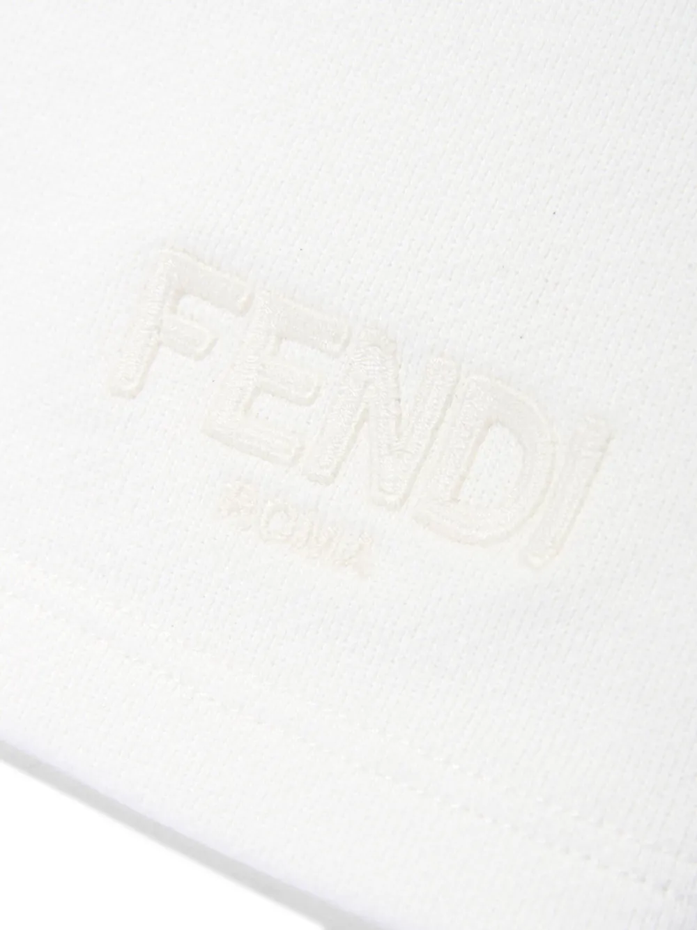 Fendi Kids logo-embroidered shorts Wit
