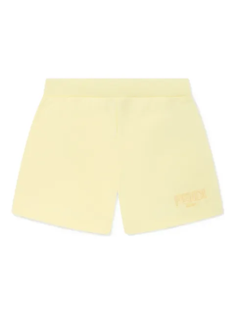 Fendi Kids logo-embroidered shorts