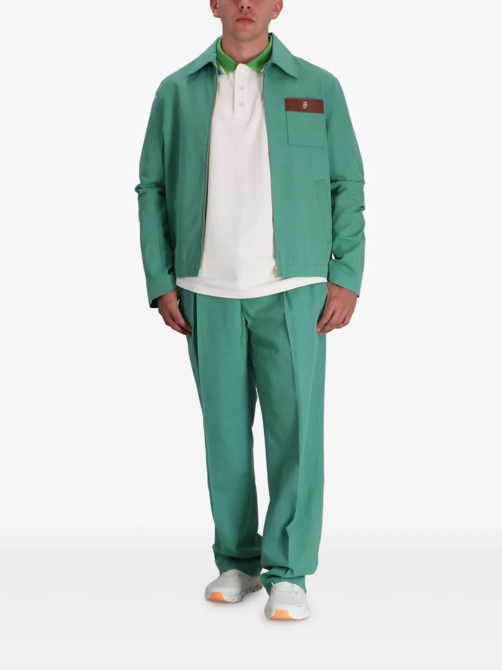 Drôle De Monsieur Jack met rits Groen