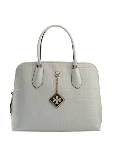 Tory Burch Swing crocodile-embossed tote bag