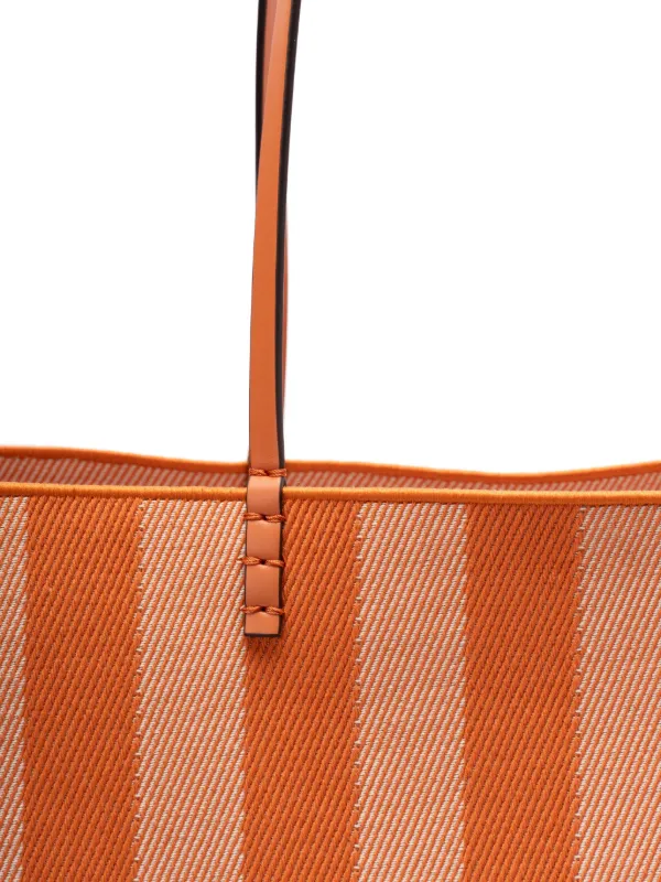 FENDI Large Roll Striped Tote Bag | Orange | FARFETCH