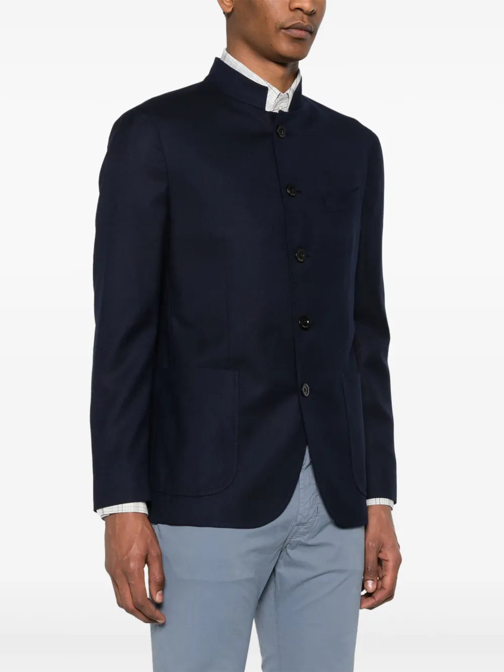 Boglioli Gewatteerde blazer Blauw