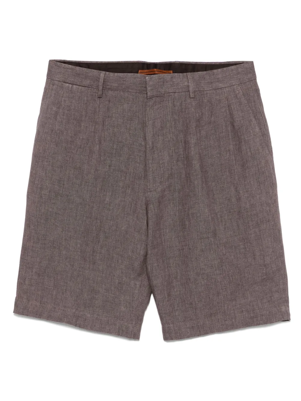 Zegna short en lin | marron | Image 1