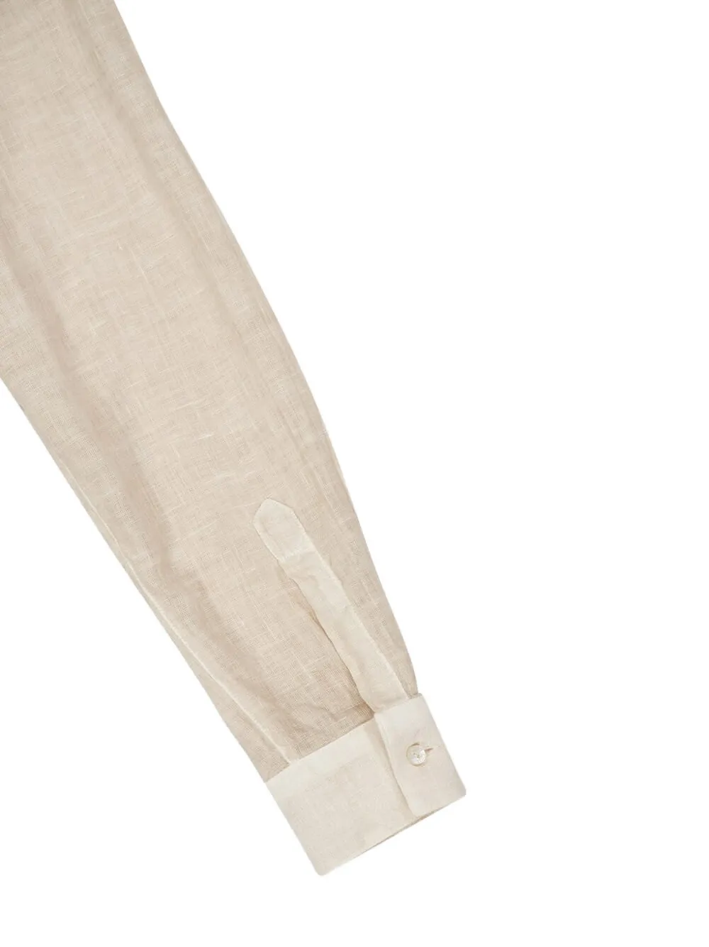 120% Lino Button-down Pocket Shirt In White
