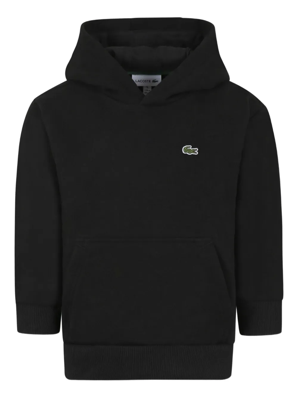 Lacoste Kids Katoenen hoodie Zwart