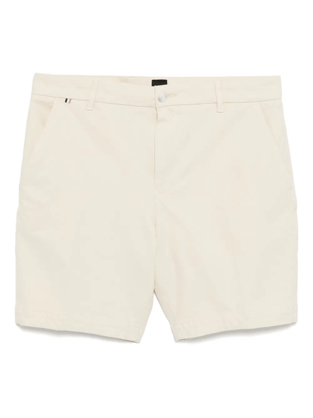 BOSS Stretch shorts met structuur Beige