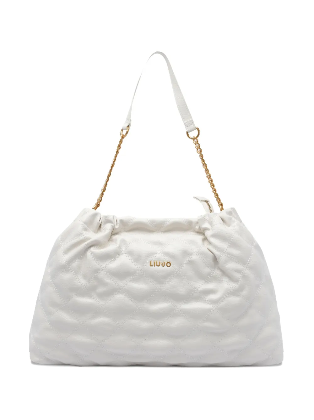 Liu •jo Quilted Shoulder Bag In White