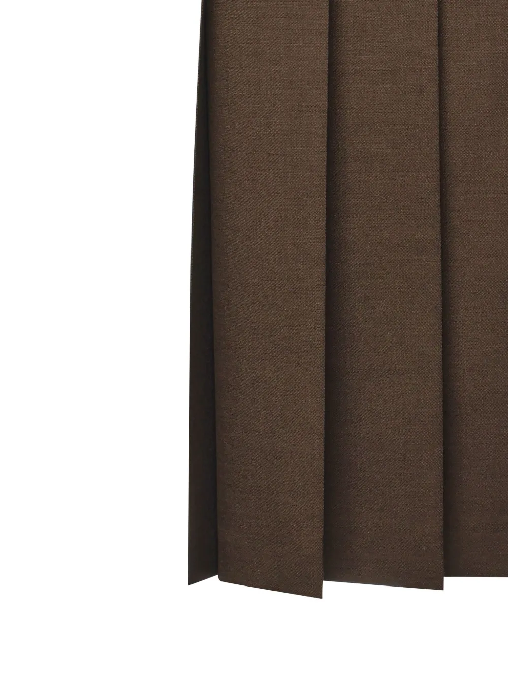 Miu geplooide rok Bruin
