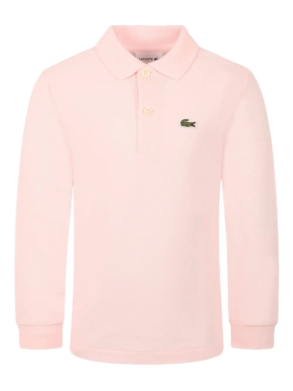 Lacoste Kids Poloshirt met geborduurd logo Roze