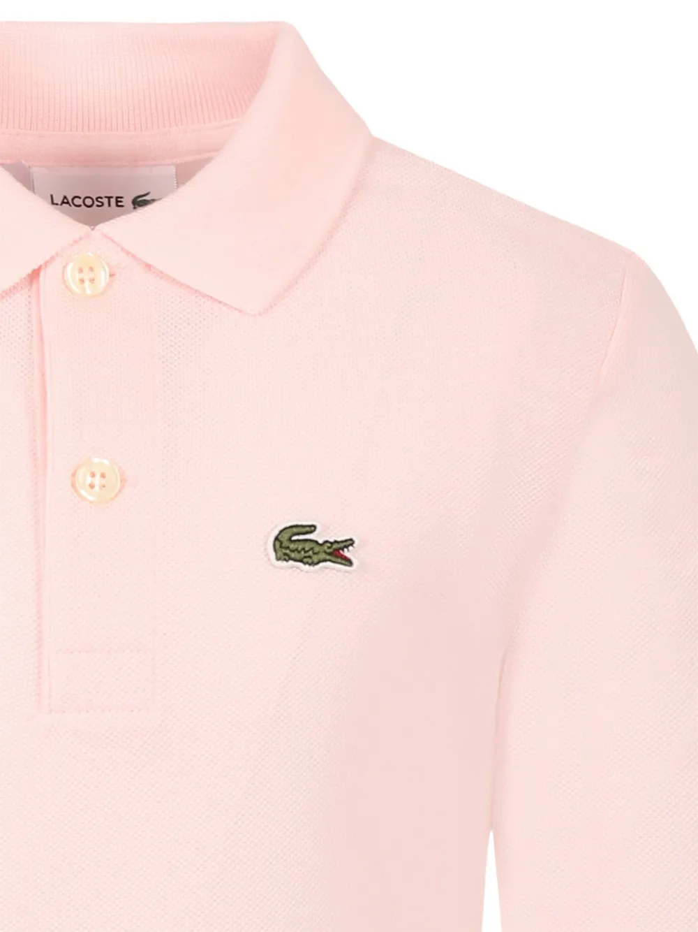 Lacoste Kids Poloshirt met geborduurd logo Roze