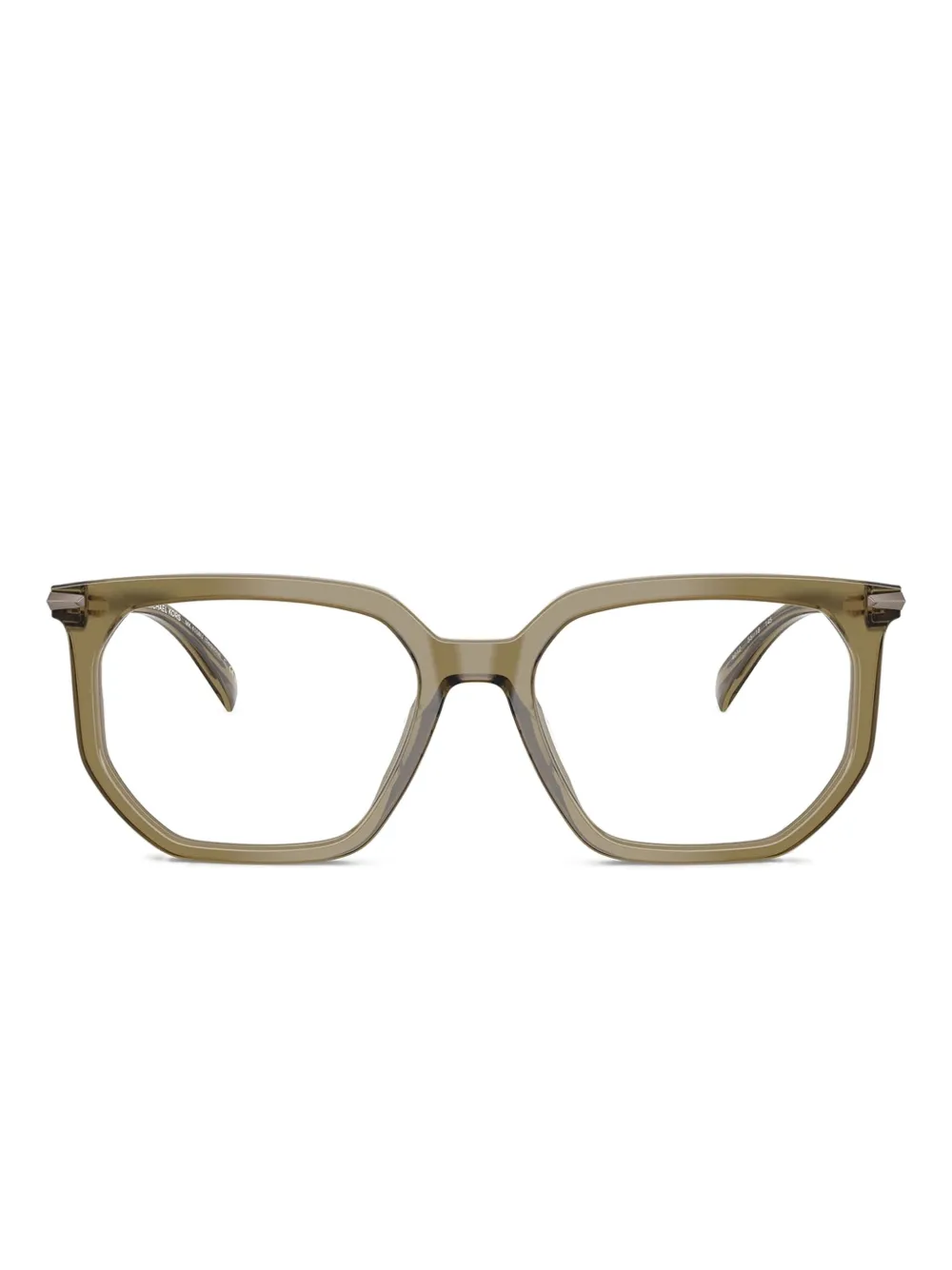 Michael Kors Sequoia square-frame glasses | Green | Image 1