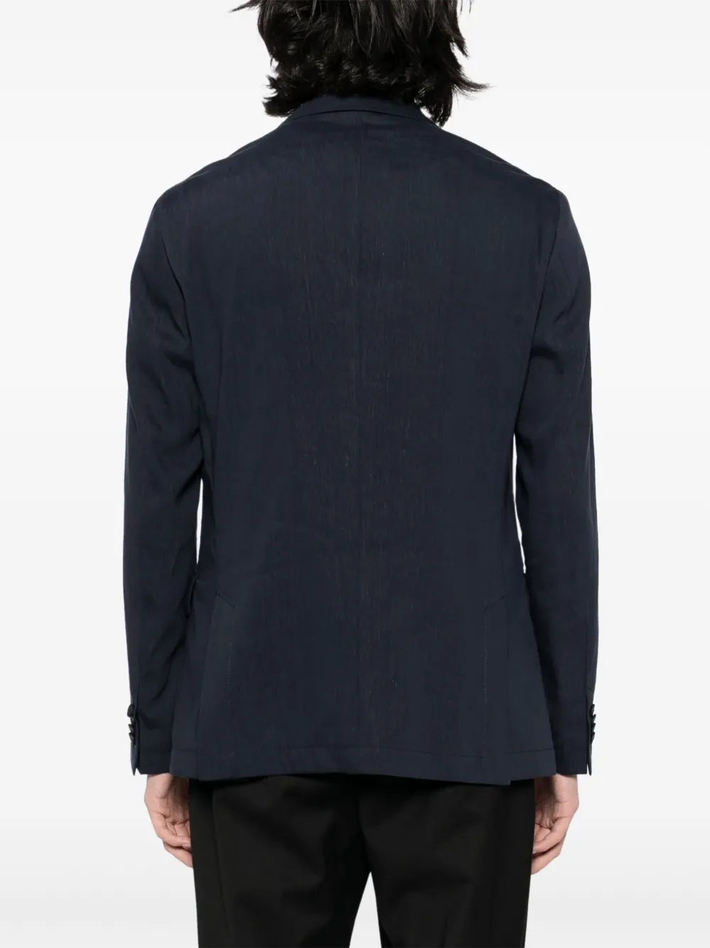 BOSS Blazer met enkele rij knopen Blauw