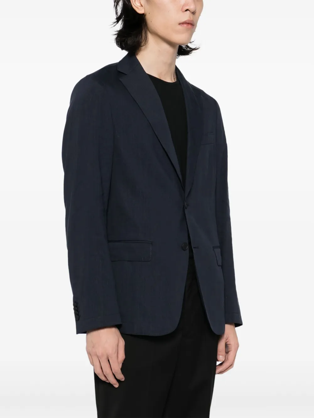 BOSS Blazer met enkele rij knopen Blauw