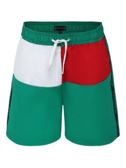 Tommy Hilfiger Junior shorts de playa con logo estampado