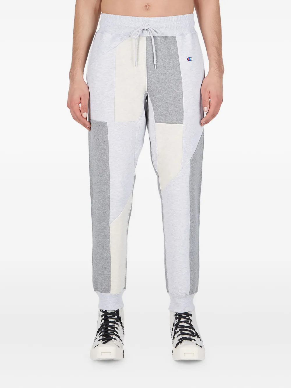 Anrealage x Champion panelled drawstring track pants Wit