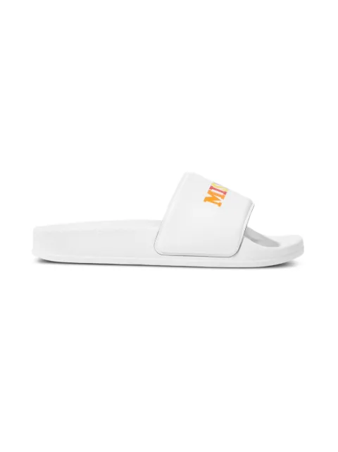 Missoni Kids flip flops con logo estampado