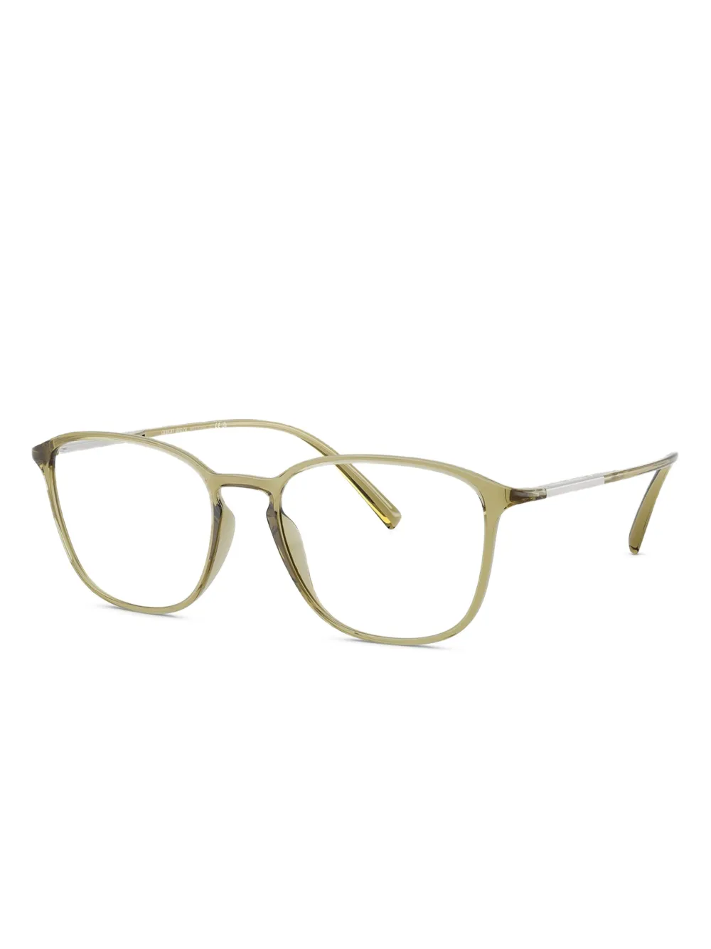 Giorgio Armani Bril met rechthoekig montuur Groen