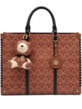 Isla leather tote bag - Brown
