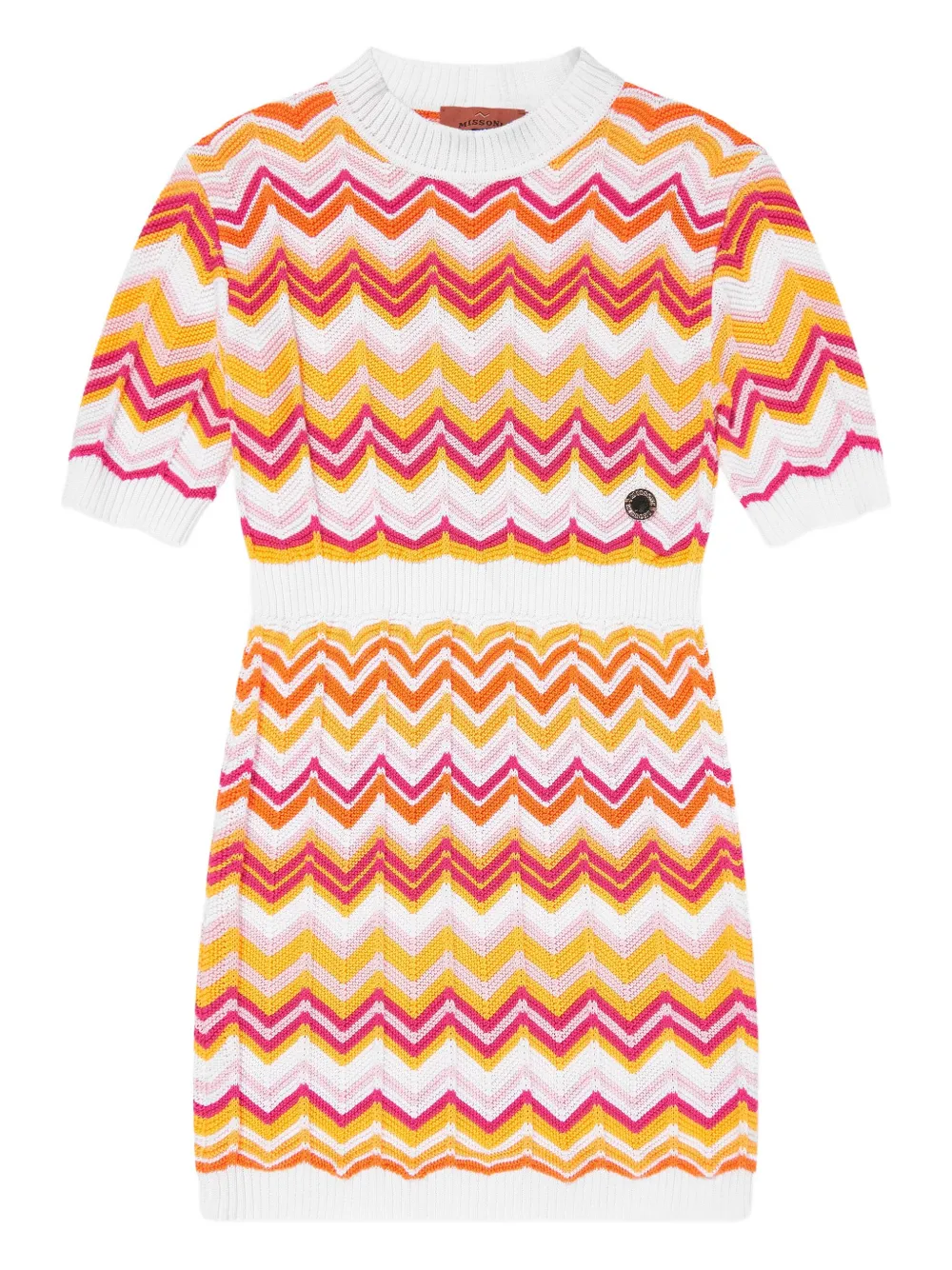 Missoni Kids Gebreide jurk Wit