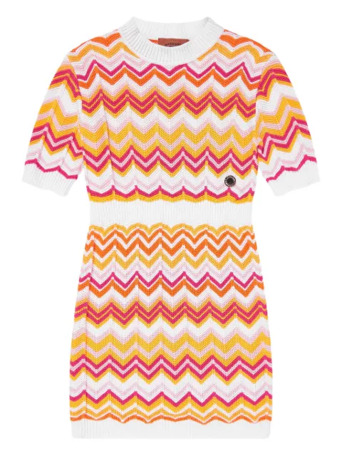 Missoni Kids chevron-knit dress