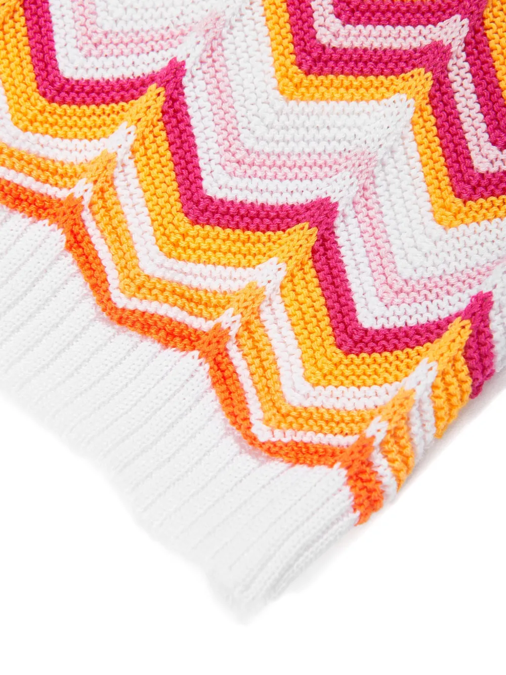 Missoni Kids Gebreide jurk Wit