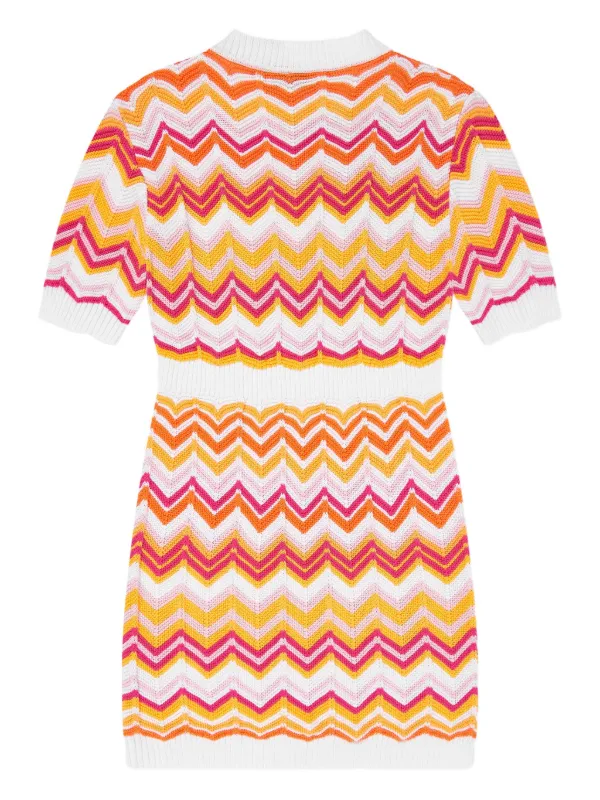 strapless open back dress Tassel Tie Chevron Maxi Dress Coral / Small