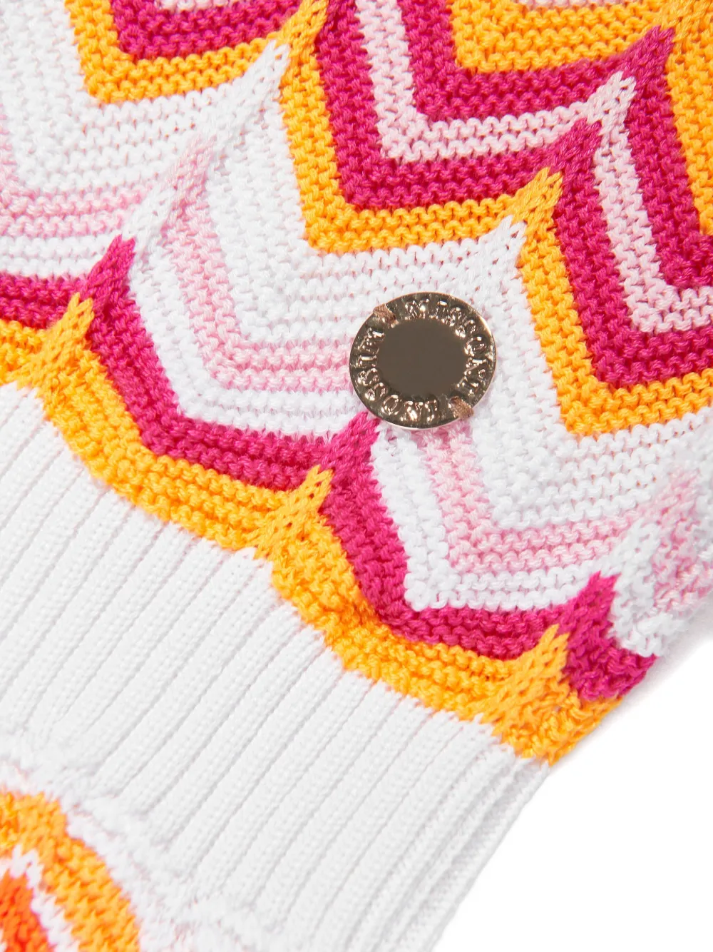 Missoni Kids Gebreide jurk Wit